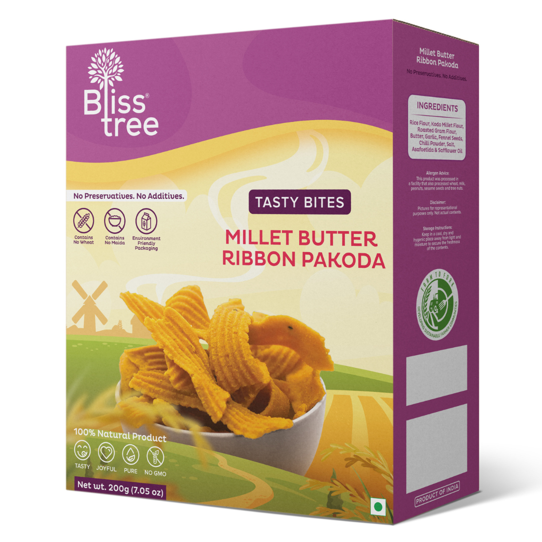 Blisstree Millet Butter Ribbon Pakoda - 200g