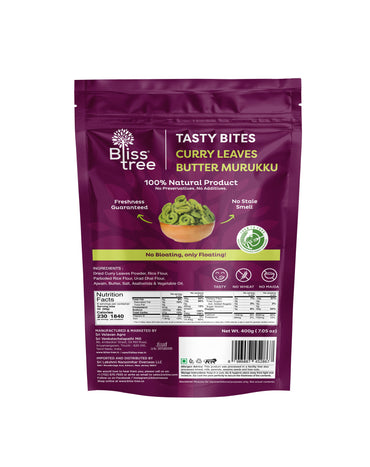 Blisstree Curry Leaves Butter Murukku - 400g