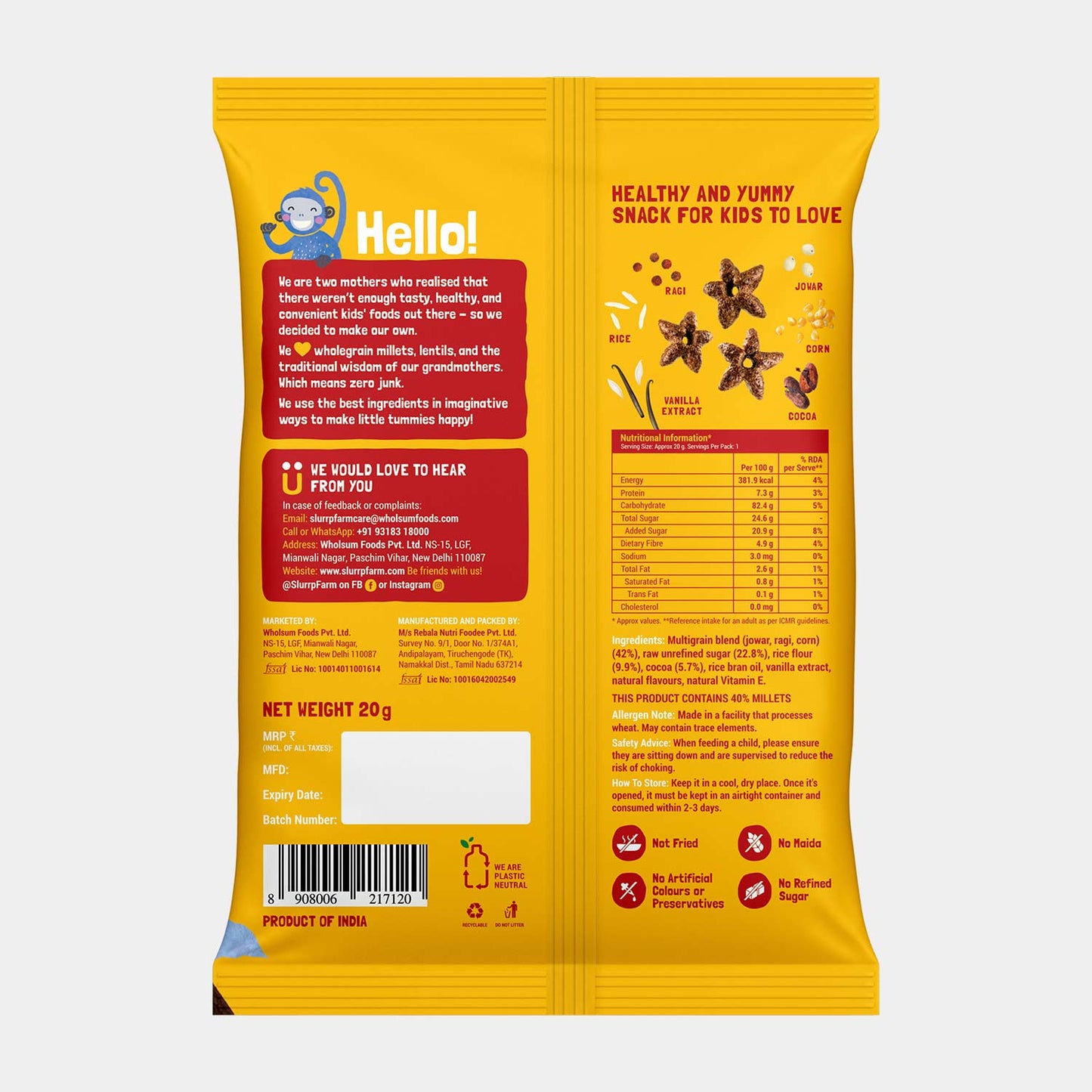 Mighty Puff - Choco Ragi - 2 Pack