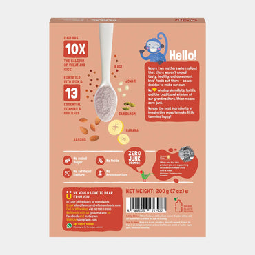 Cereal : Ragi, Almond and Banana Cereal