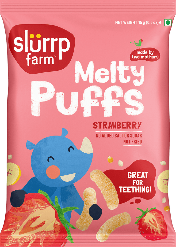 Melty Puffs - Strawberry Flavor - 2 Pack