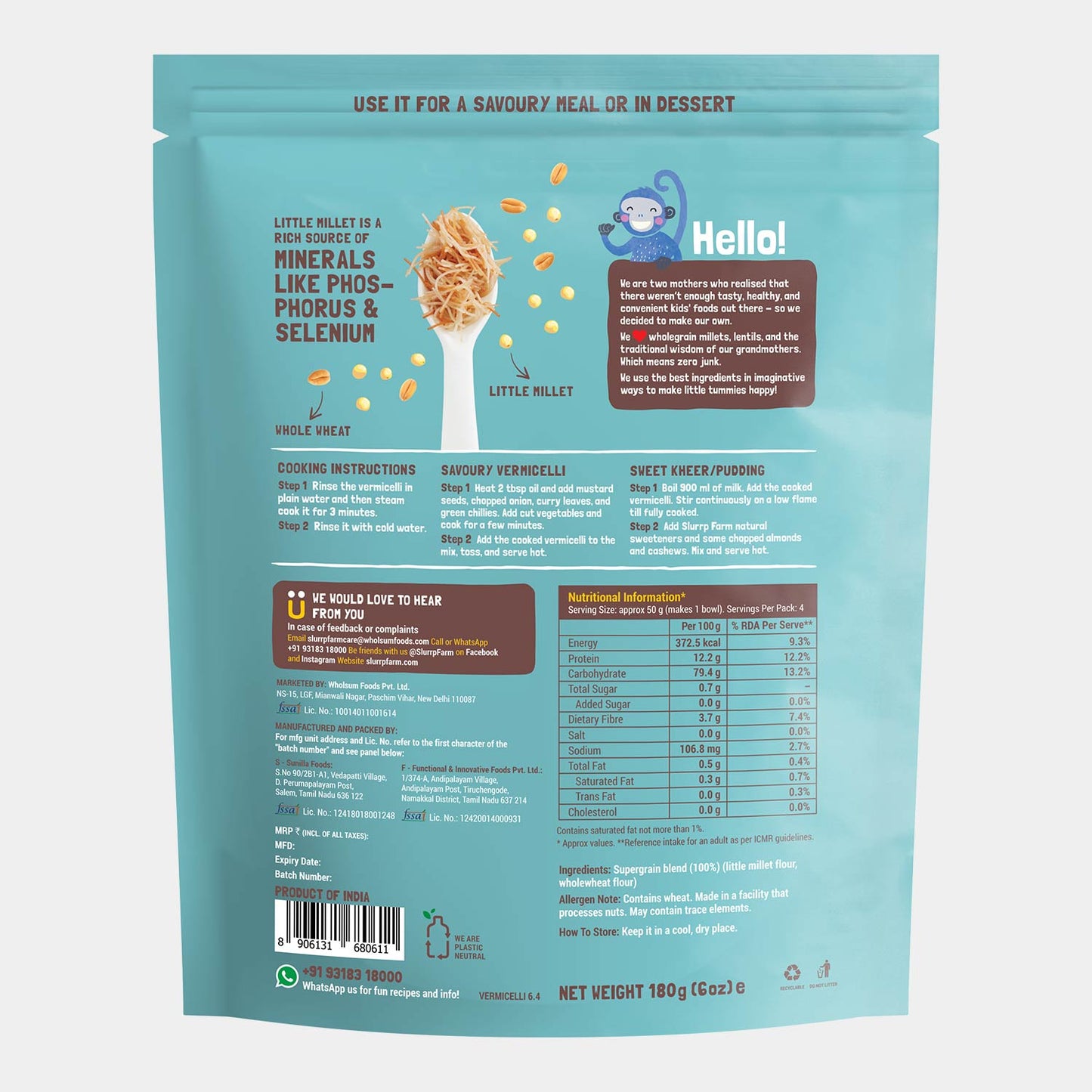 Little Millet Vermicelli - 180g
