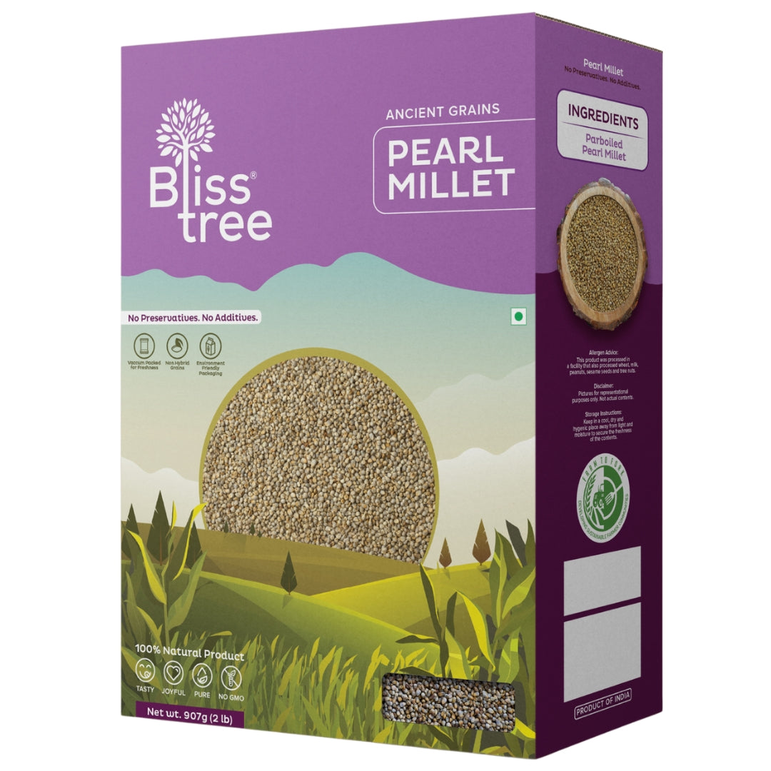 Blisstree Parboiled Pearl Millet (Kambu) - Non-Hybrid - 2lb