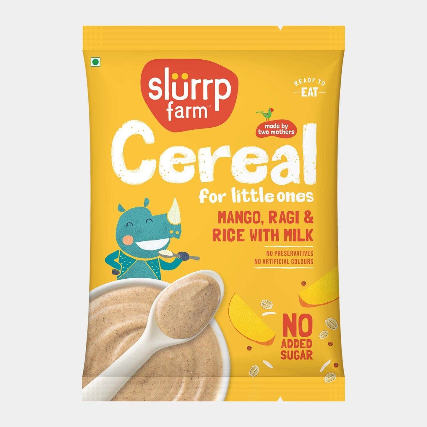 Cereal - Ragi & Rice Cereal: Mango (No Added Sugar), 50g Pack