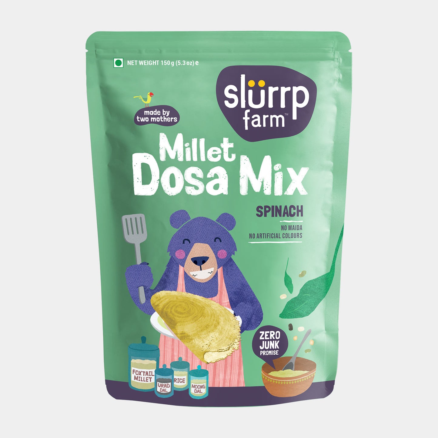 Dosa Mix : Spinach Multigrain Millet Dosa Mix