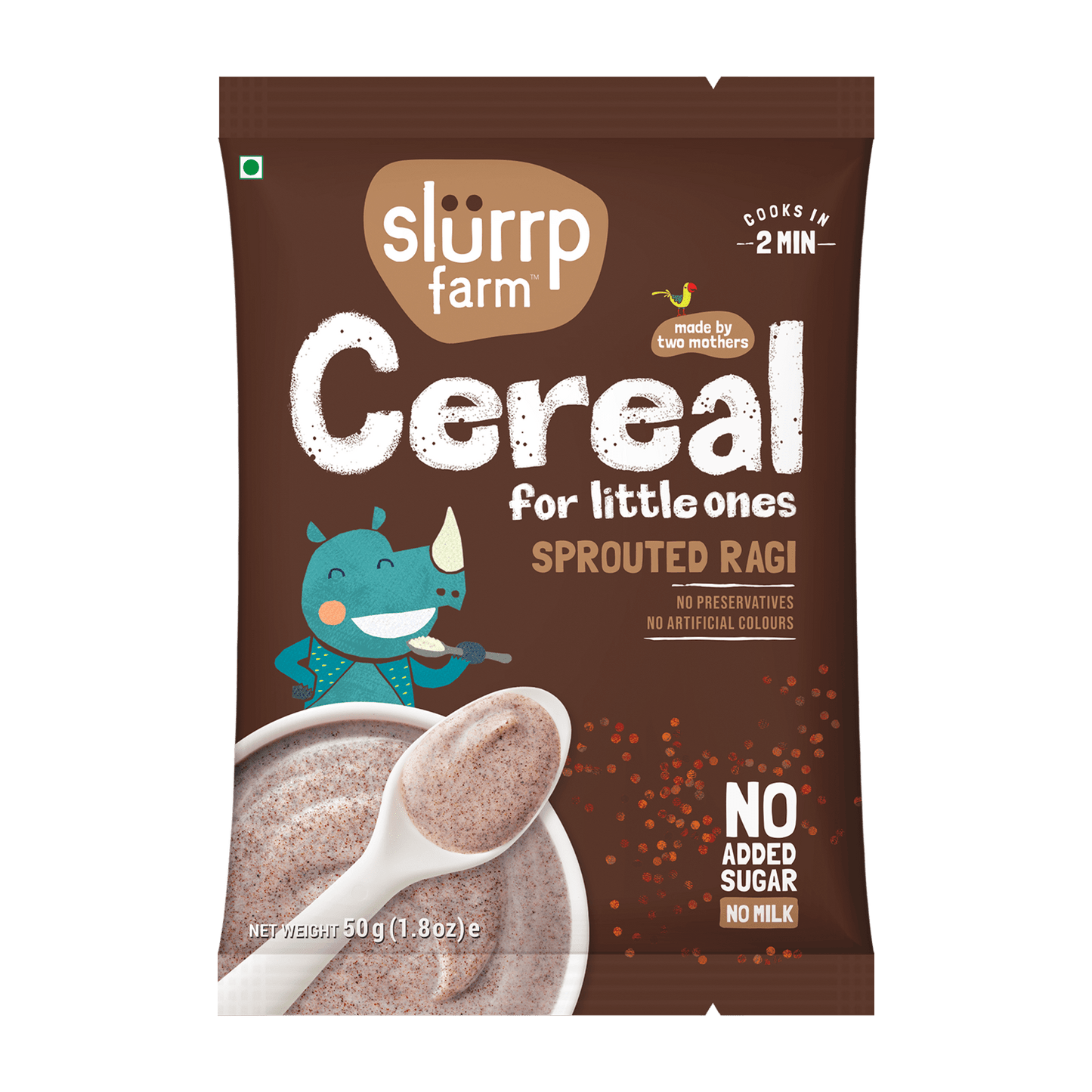 Cereal - Sprouted Ragi Powder, 50g Pack