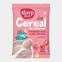 Cereal - Ragi & Rice Cereal: Strawberry (No Added Sugar) -50g pack