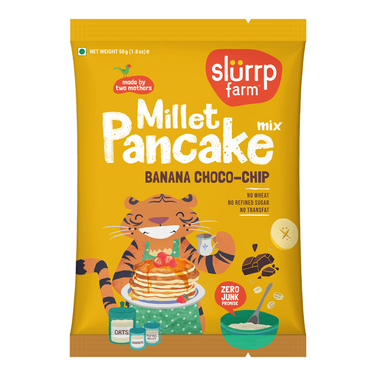 Slurrp Farm Banana Choco-Chip Millet Pancake - 50g