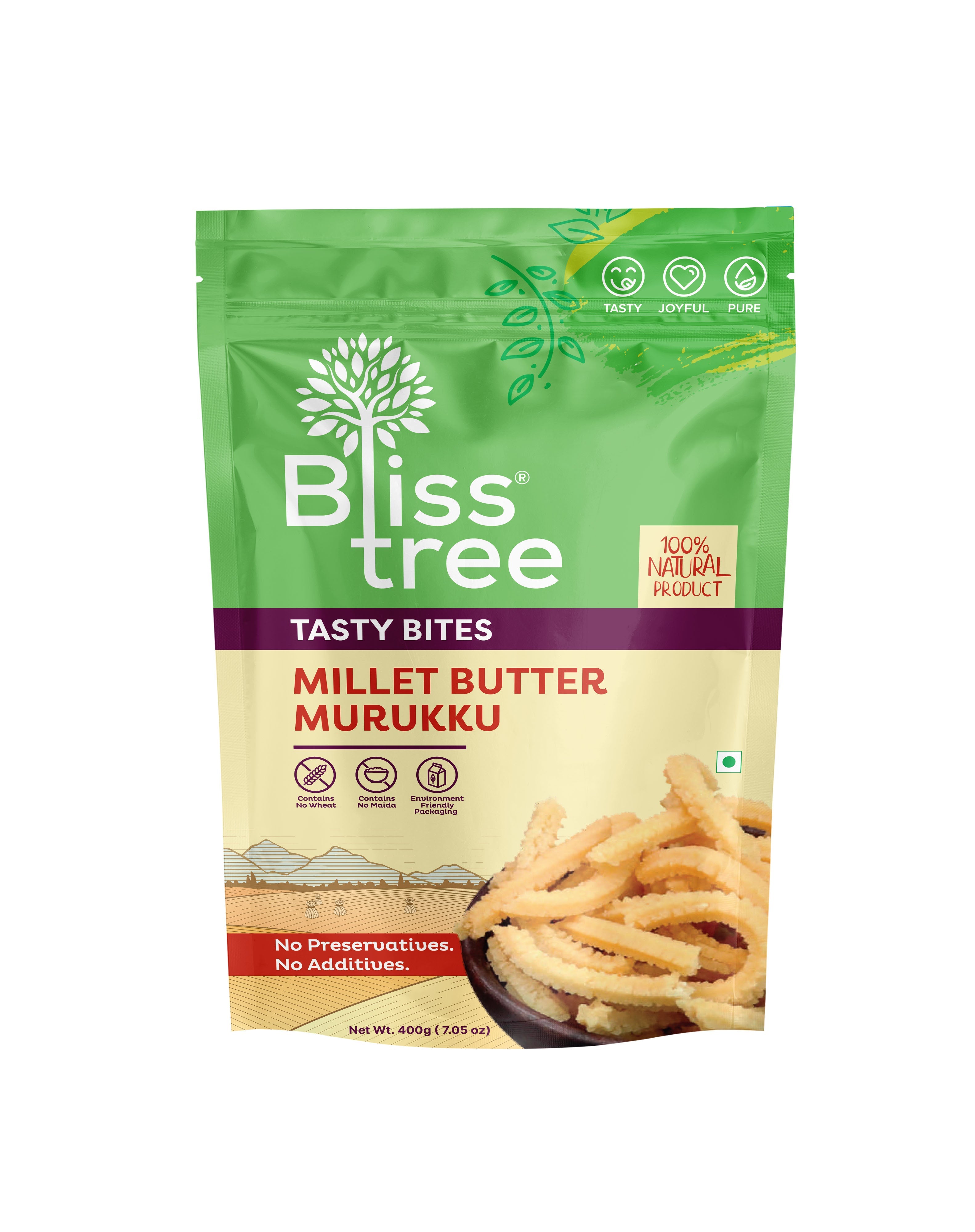 Blisstree Millet Butter Murukku - 400g