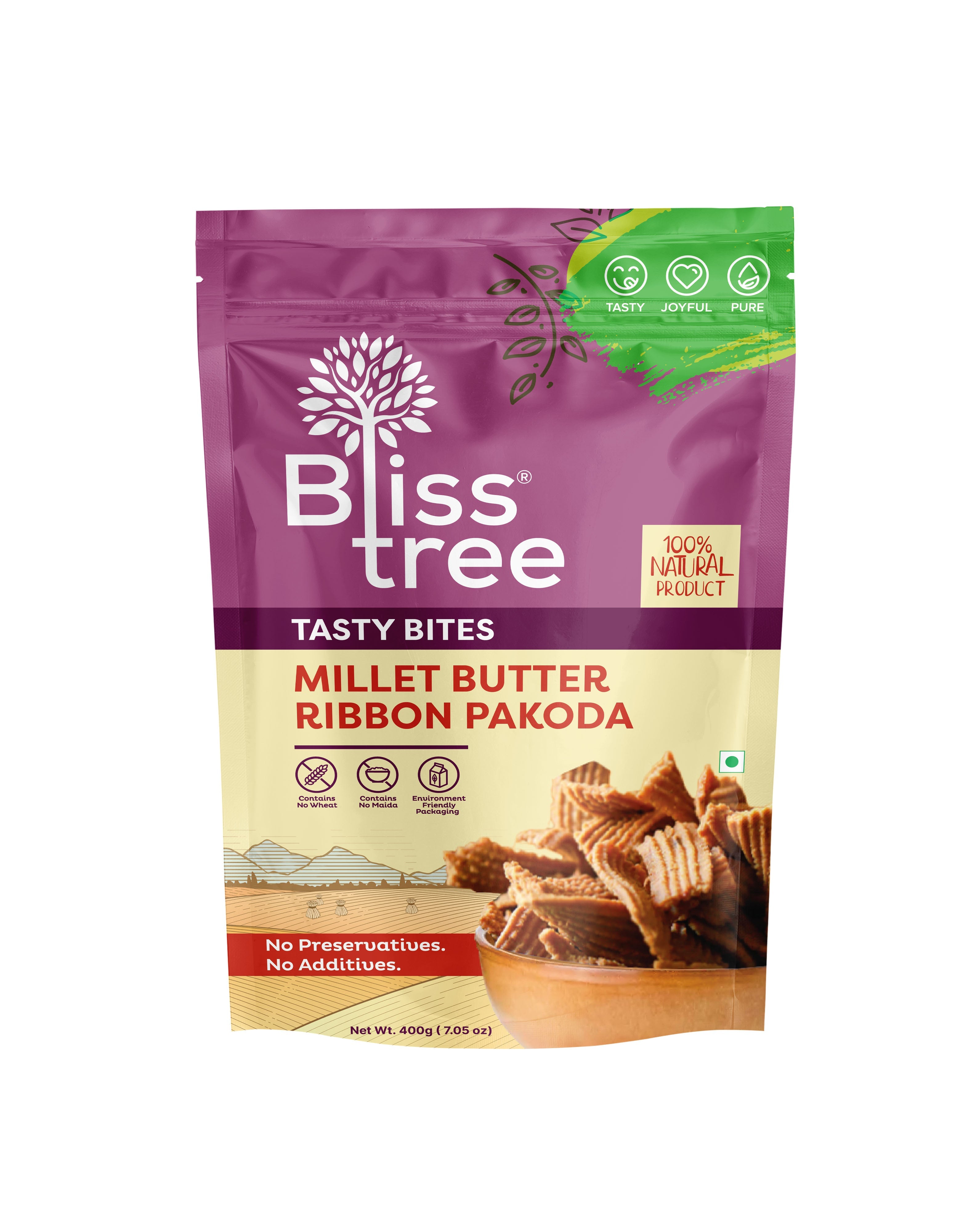 Blisstree Millet Butter Ribbon Pakoda - 400g