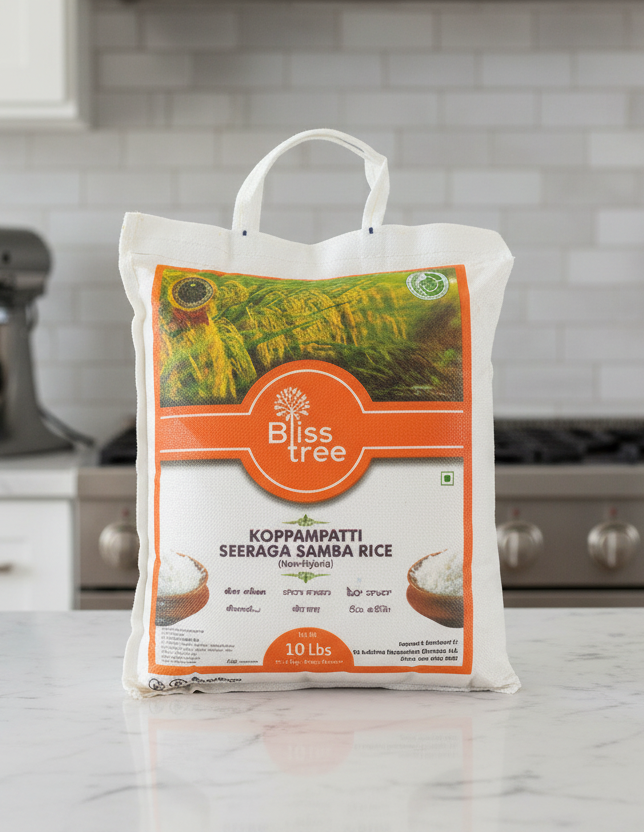 Blisstree Seeraga Samba Rice - 10lb