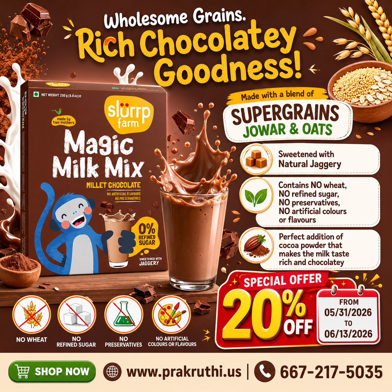 Magic Milk Mix - Millet Chocolate