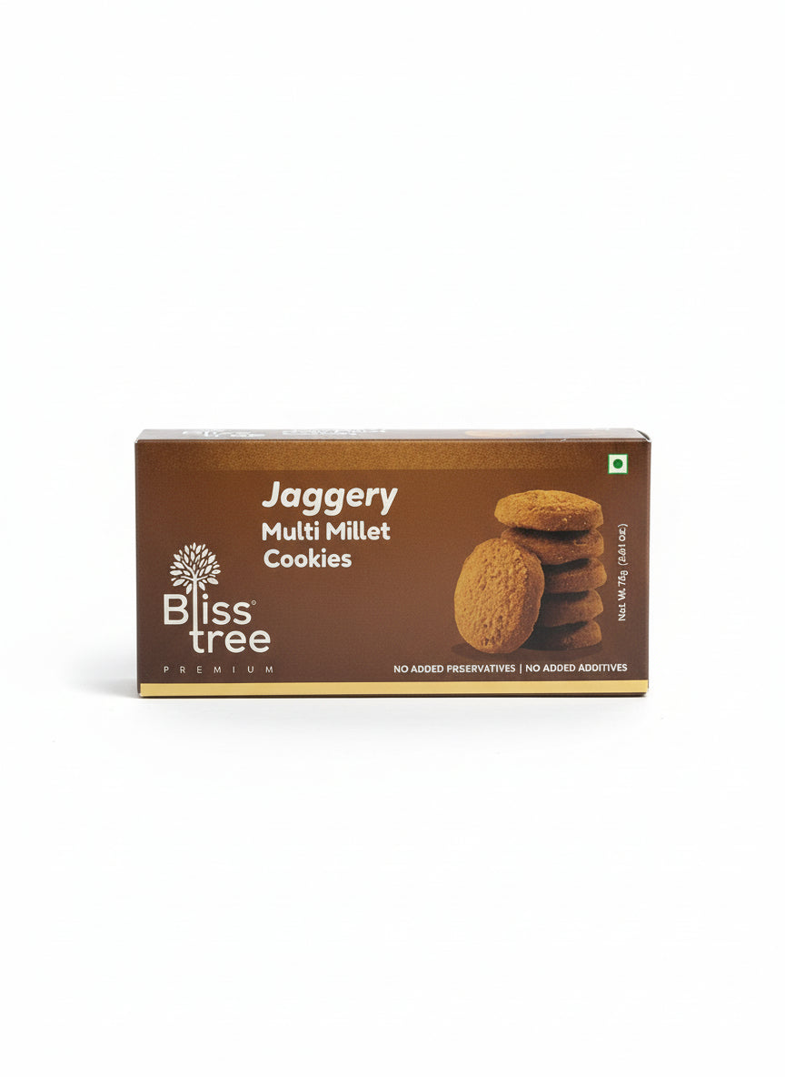 Blisstree Jaggery Multi Millet Cookies -75g