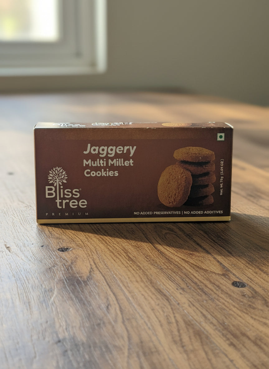 Blisstree Jaggery Multi Millet Cookies -75g