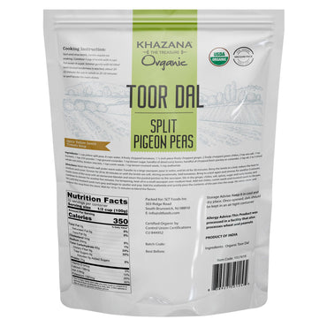 Khazana Organic Toor Dal 7lb