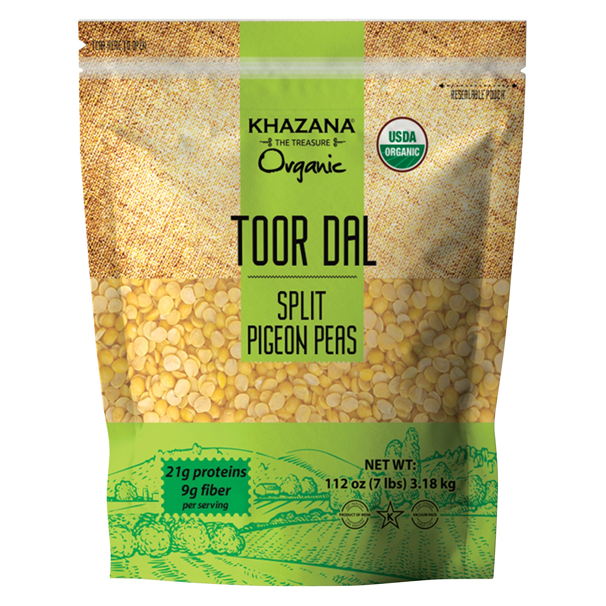 Khazana Organic Toor Dal 7lb