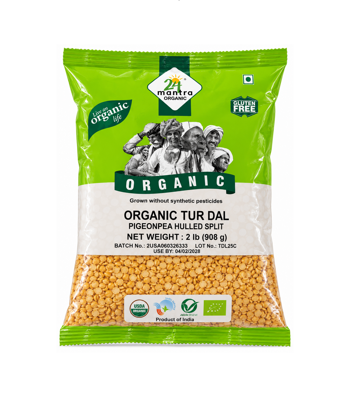24 Mantra Organic Tur Dal - 2lb