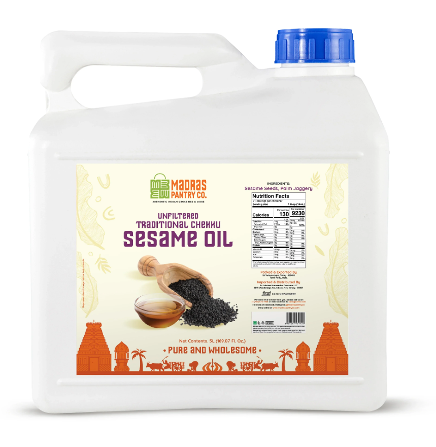 Madras Pantry Cold Pressed Sesame Oil - 5L