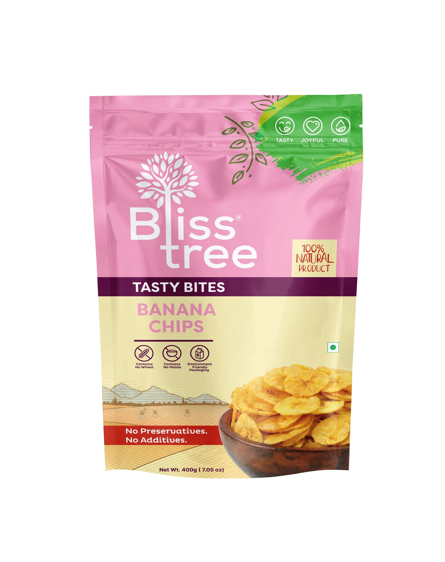 Blisstree Banana Chips - 400g